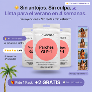 Lovacare GLP-1 Parches (30 + 60 GRATIS) Summer Deal