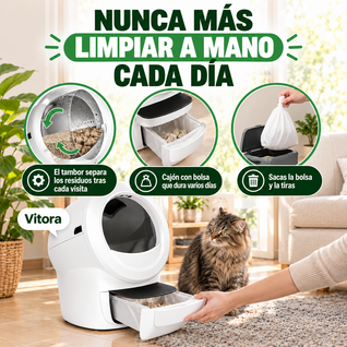 Vitora: el arenero que se limpia solo