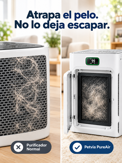 PureAir™ - Purificador de Aire para Mascotas, adiós a todos los pelos de la casa