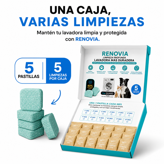 Renovia –  Adiós Pelo de Mascota, Olores y Bacterias