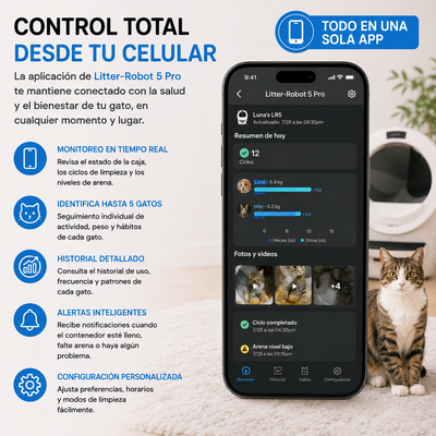 Litter-Robot 5 Pro: Arenero automático de última generación