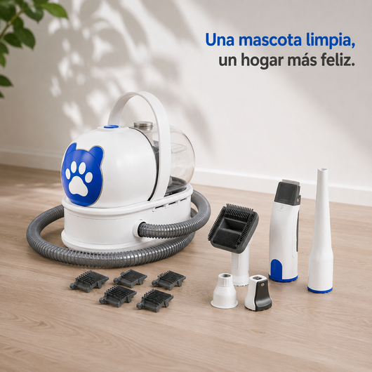 Calmora – Aspiradora de Grooming 6 en 1 que Cuida a tu Mascota como Tú lo Harías