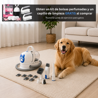 Calmora – Aspiradora de Grooming 6 en 1 que Cuida a tu Mascota como Tú lo Harías