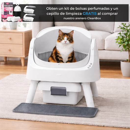 CleanBox Pro  Arenero Autolimpiable para Gatos